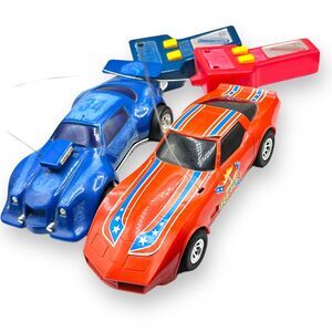 Vintage 1970s Remote Control Cars Corvettes, And Camaro ￼retro Rebel Race HTF